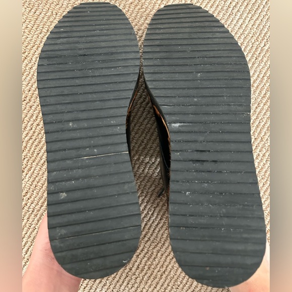 Halogen Maddox Oxford – Black Leather with Leopard Calf-Hair Trim (Nordstrom) - Picture 6 of 8